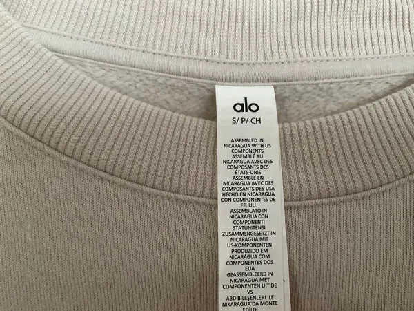 Alo Yoga Accolade Crew Neck Pullover Bone S - Image 4