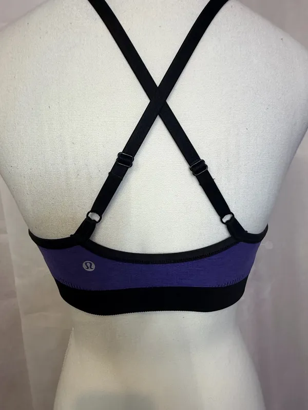 lululemon athletica Purple Seamless Sports Bralette with Black Trim - Image 3