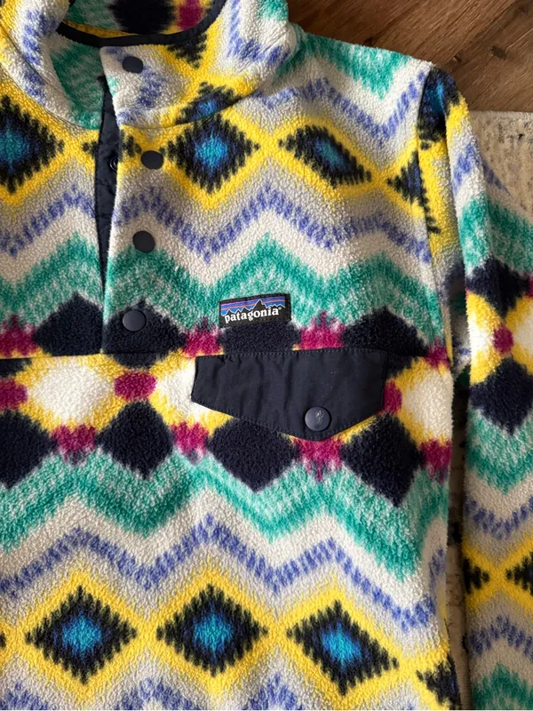 Patagonia Multicolor Chevron Fleece Pullover - Image 2