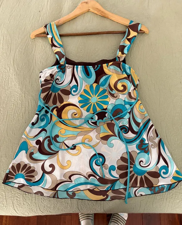 A Byer Colorful swirl pattern top - Image 4