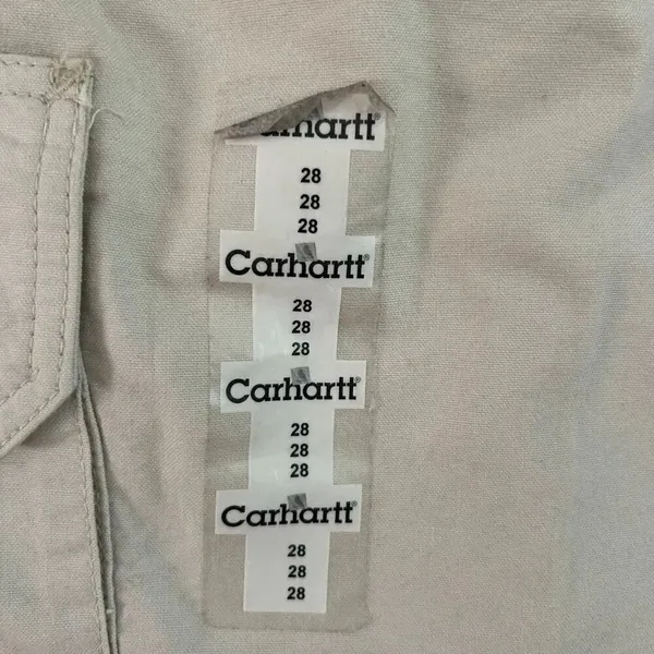Carhartt Cargo Work Shorts Men’s 28 Khaki Beige Cotton Workwear Utility Pockets - Image 3