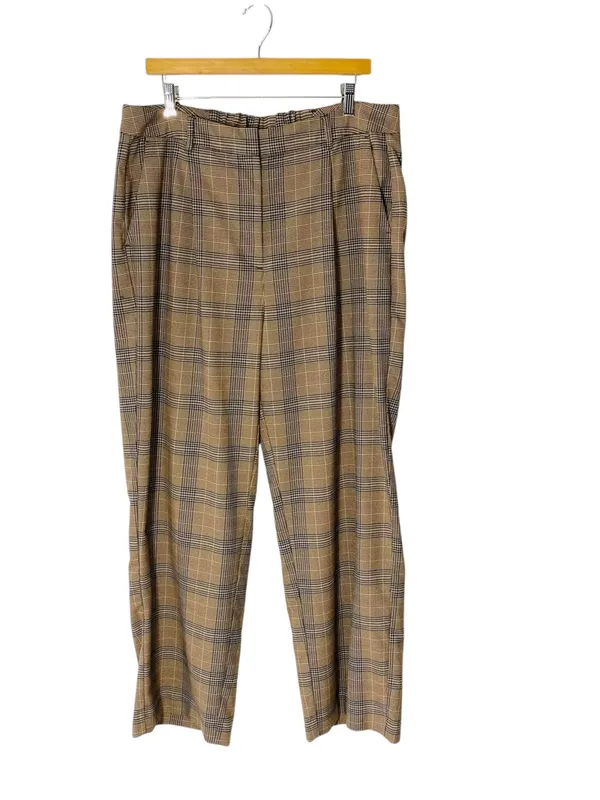 OLD NAVY Plaid Taylor Wide Leg Trousers - Image 2