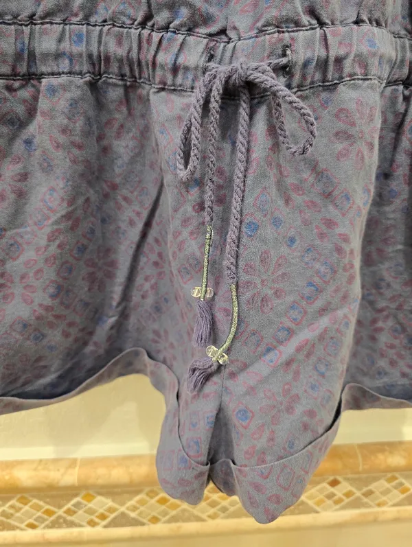 Free People crochet back romper Shorts Purple M - Image 3
