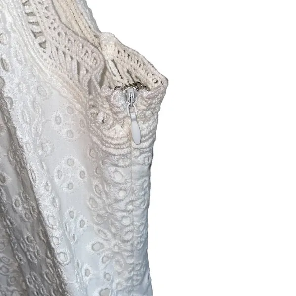 Altar'd State White‎ Eyelet Lace Dress Small Boho Cottagecore Mini - Image 3