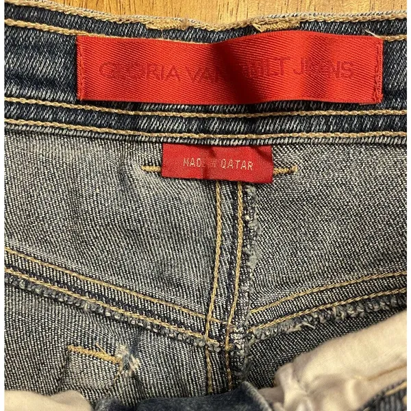 GLORIA VANDERBILT Womens Petite 8 Short High Rise Tapered Mom Jeans Vintage - Image 6