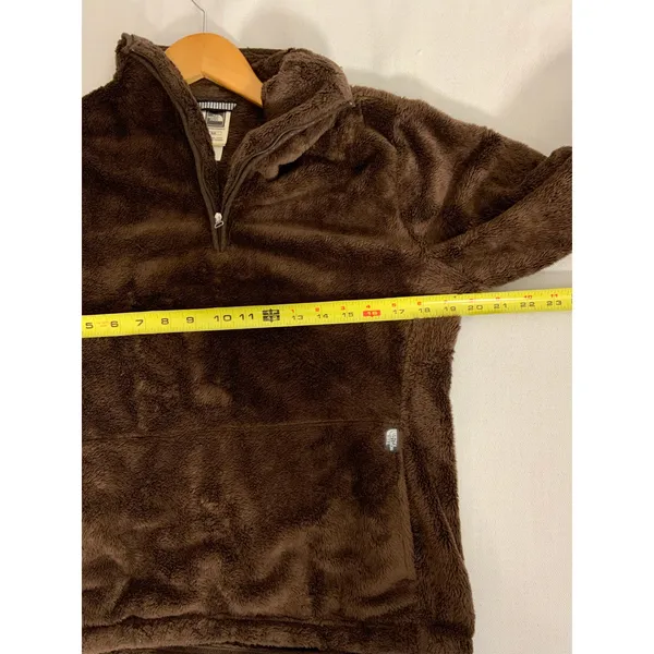 The North Face Osito Quarter Zip Pullover Brown Fleece Women's medium‎ - Image 4