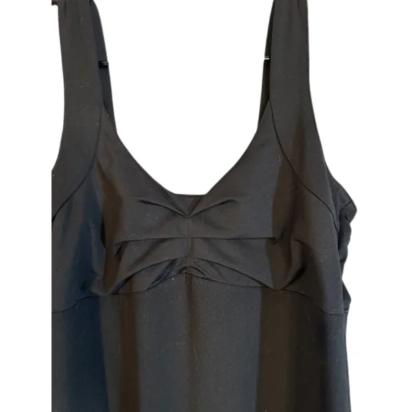 Alpine Design Black Sleeveless Ruched Front Knee Length Dress Women Sz S - Image 4