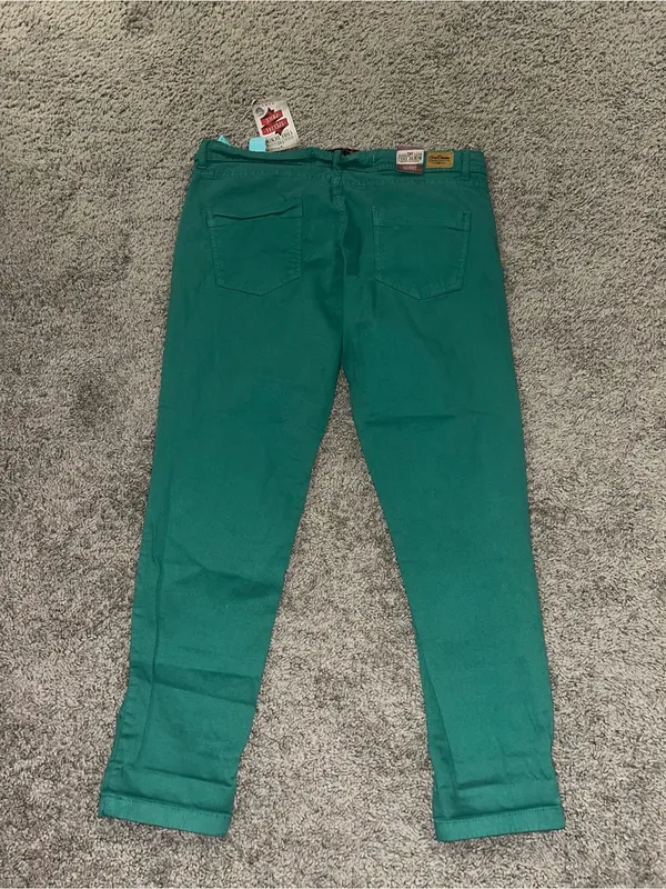 Zara green skinny jeans nwt size 10 #skinny #denim - Image 2