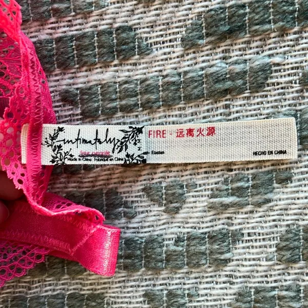 Free People Pink Lace Bralette Intimates - Image 2