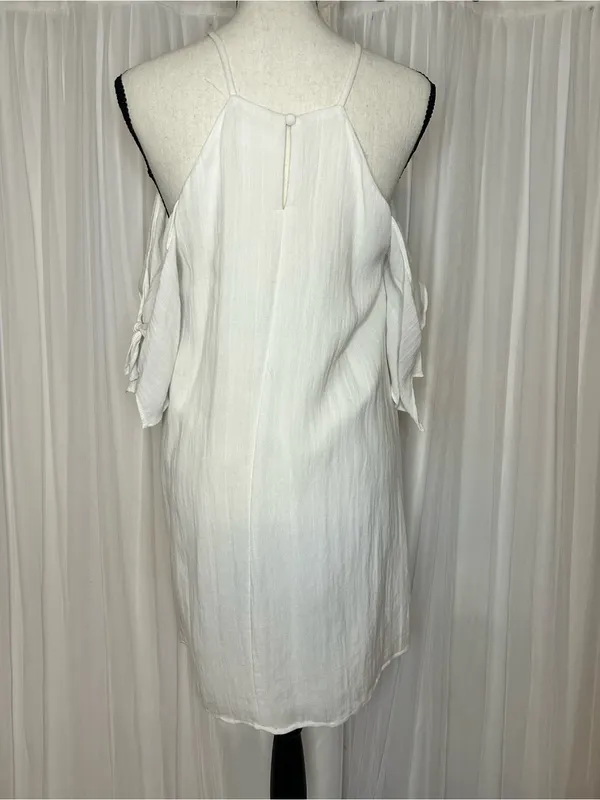 Mustard Seed White Cold-Shoulder Mini Dress - Image 2