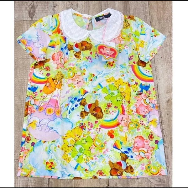 Iron Fist Care Bears Spring Fling Girly Top Size Medium - Image 3