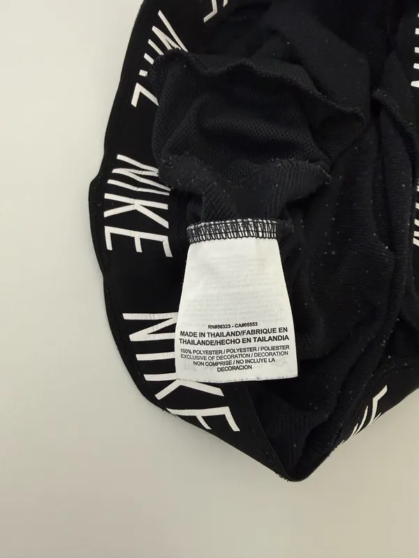 Nike Dri Fit Sweat Shorts Black Logo Waistband Mid-rise Athleisure - Image 11