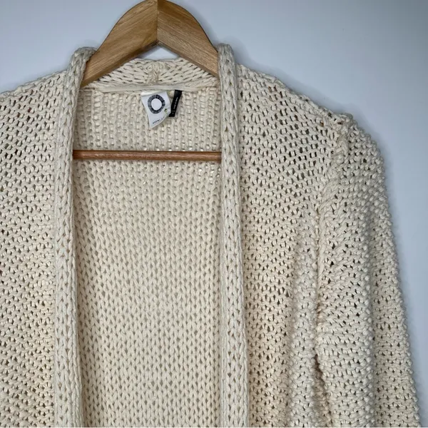 Anthropologie Akemi + Kin Cream Open Cardigan Sweater Size Small - Image 2