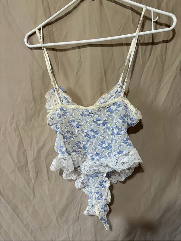 Vintage fancy lace bodysuit - Image 2