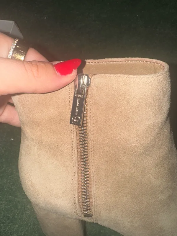 Ankle Suede Tan Boots Size 6 - Image 2