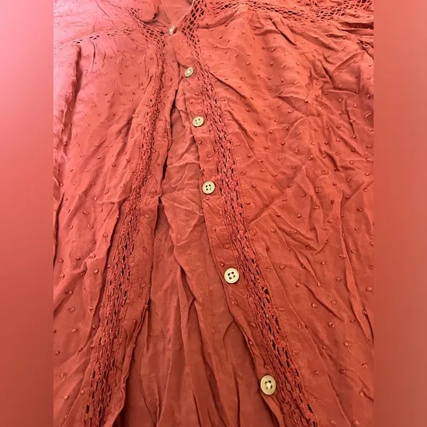 Free‎ people medium pink blouse - Image 5