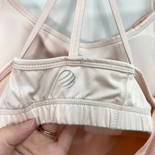 MPG Sport women's peach built in‎ sports bra cutout adjustable activewear tank top 6 - Image 4