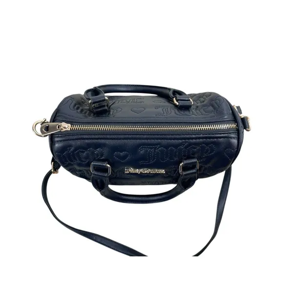 Juicy Couture Best Sellers Fame Satchel Liquorice Black Embossed Crossbody NWT - Image 3
