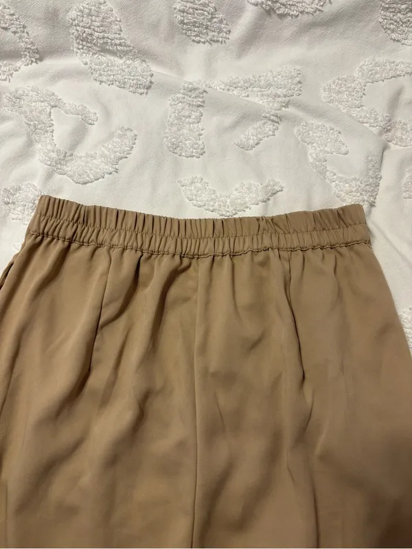 Japna Relaxed Waist Trousers in Camel - Image 3