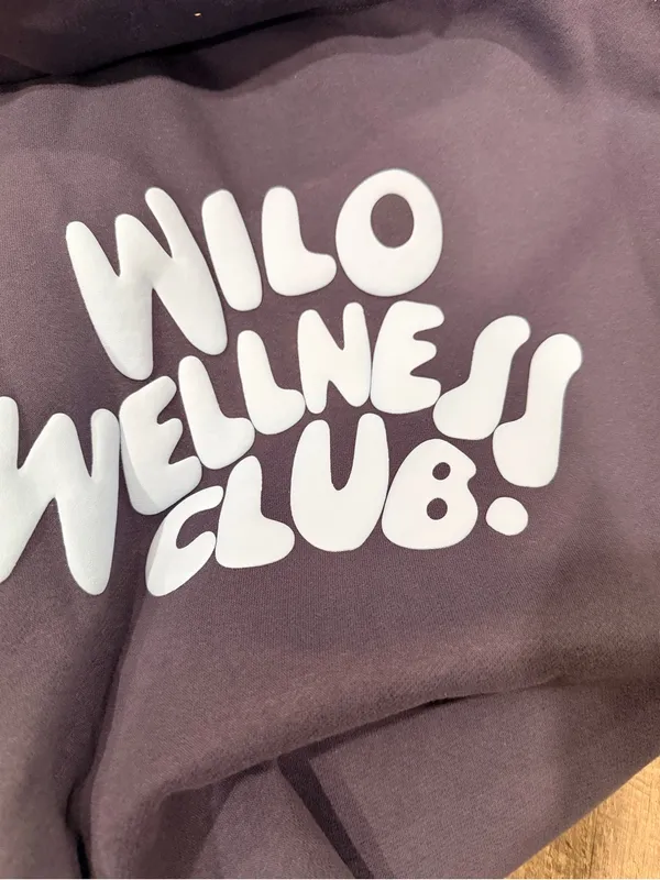 WILO Wellness Club Navy Hoodie with Light Blue Back Graphic - Image 13