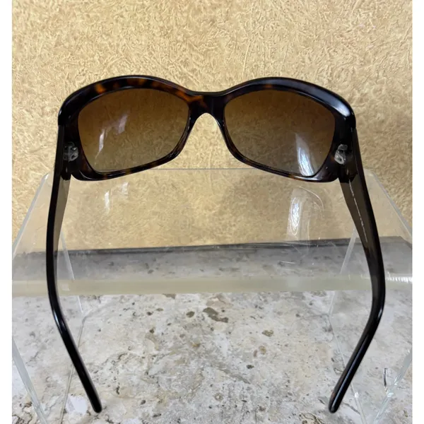 Versace Vintage Havana Tortoise Shell 4215 Polarized Womens Sunglasses and Case - Image 6
