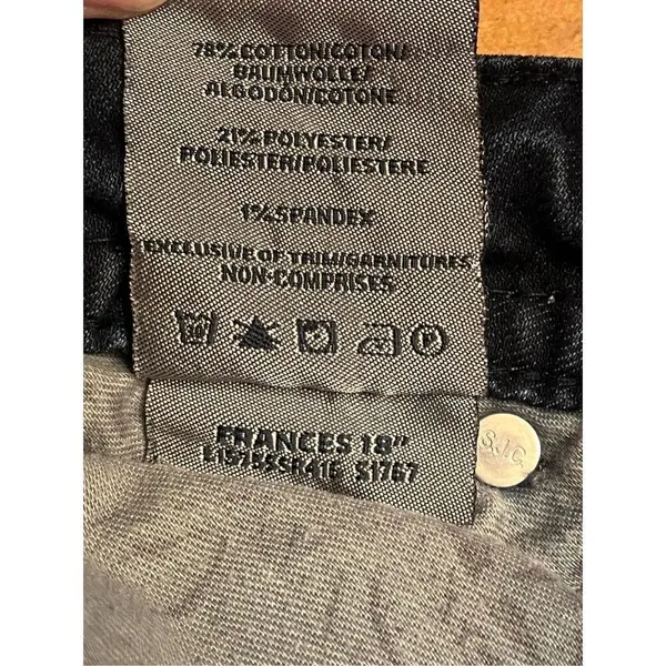 Silver Jeans Frances 18" womens size 28 x 33 distressed bootcut dark wash (3327) - Image 9