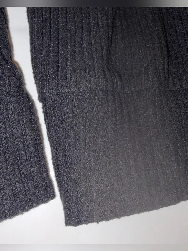 ALO Yoga Black Cropped Crew Sweatshirt M - Image 4