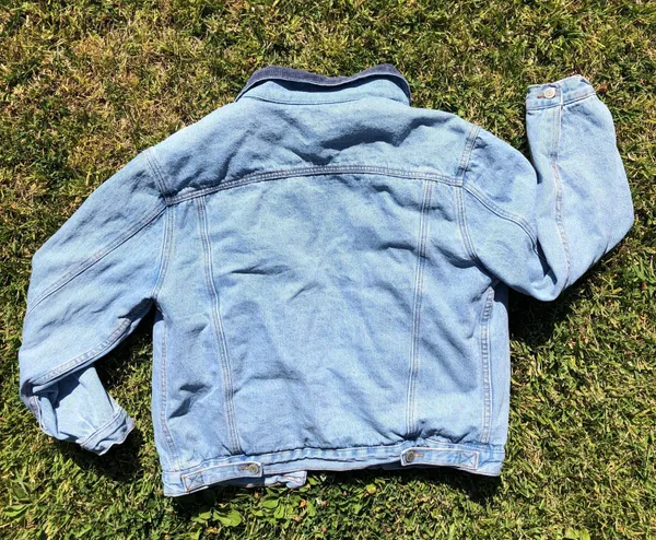 Brandy Melville Shaine Corduroy Collar Blue Denim Jacket SOLD OUT EVERYWHERE! - Image 7