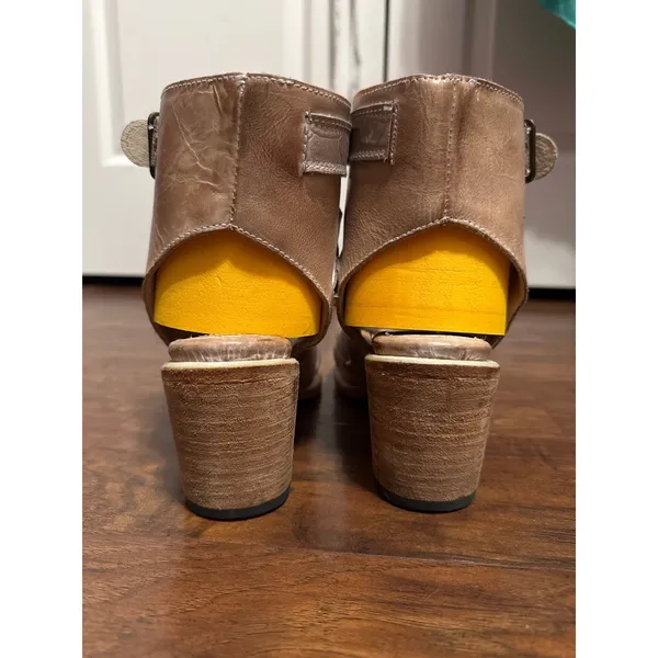 Freebird Quail Leather Snakeskin Gladiator Heels Boho Western Cowgirl Festival - Image 5
