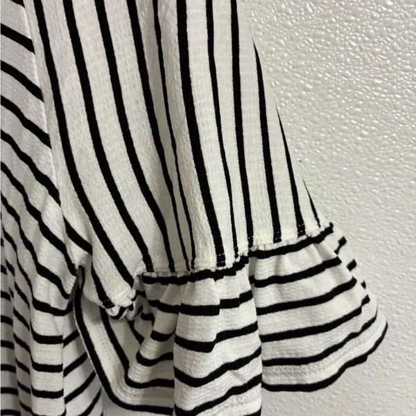 Max Studio Black and White Striped Dress XL - Image 3