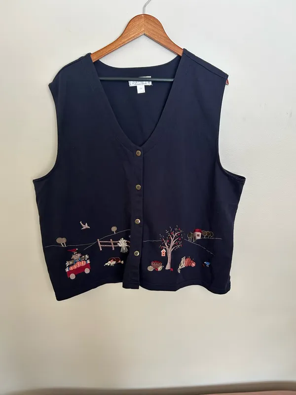 CJ Banks 2X fall sweater vest - Image 4
