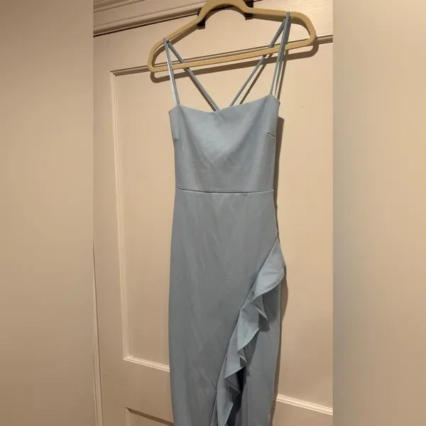 Windsor Blue Strapless Dress - Image 4