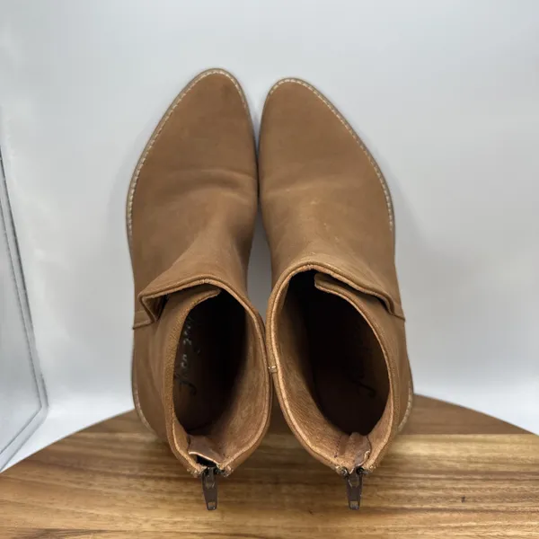 Free People Century Flat Boots Ankle Bootie Brown Leather Boho Women's 37 US 6.5 - Image 7