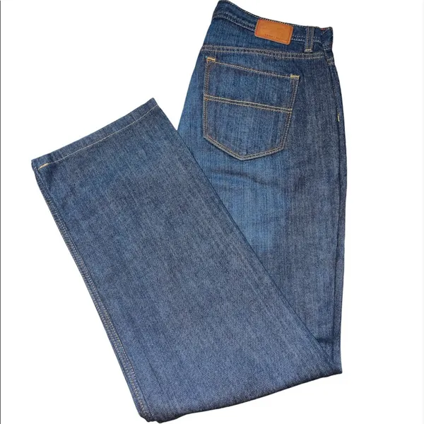 Tommy Hilfiger High Rise Straight fit Leg Dark Wash Denim Jean size 8 - Image 4