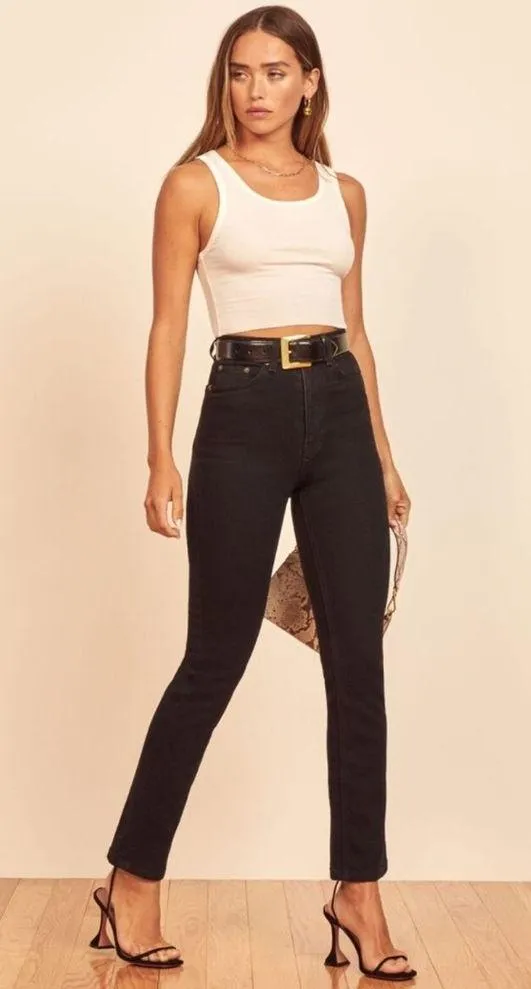 Reformation Ultra High Rise Straight Jeans NWOT - Image 2