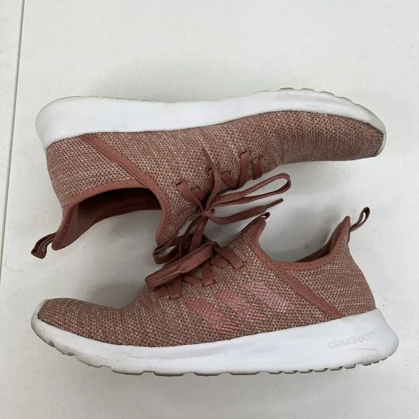 Adidas Size 10 Sneakers Dusty Pink Cloudfoam Lace Up Pure Running Shoe Women’s‎ - Image 4