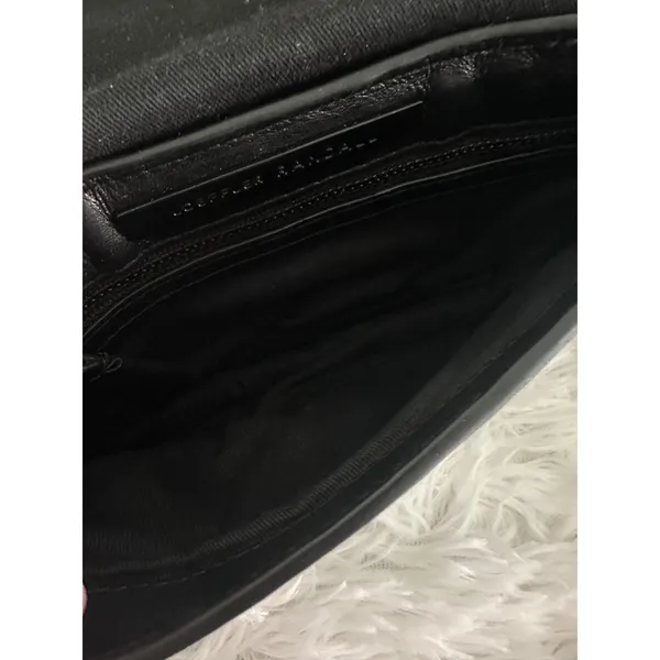 Loeffler Randall Tab‎ Black Leather Clutch Bag - Image 10