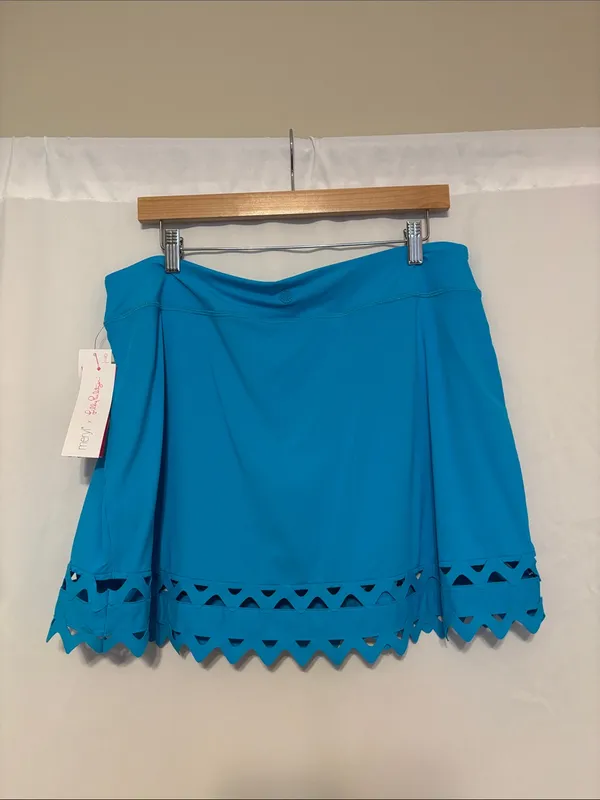 Lilly Pulitzer UPF 50+ Theah Skort Turquoise Oasis‎ NWT size XL - Image 4