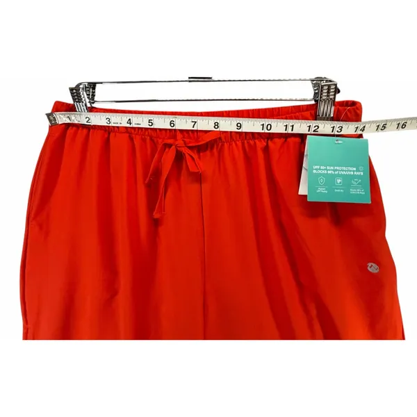 Willit Wide Leg Pants‎ Womens S Red Orange Pull On Loose Beach Resort UPF 50+ - Image 7