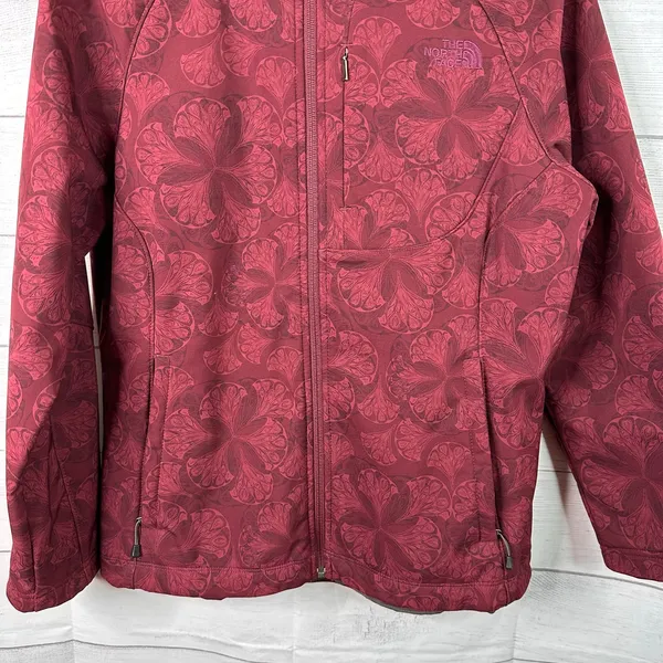 The North Face Womens Large Apex Bionic Softshell Jacket Floral Hiking Camping - Image 4