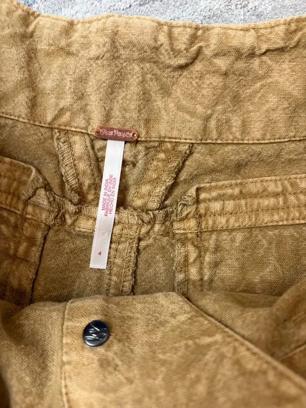 Free People Utility Shorts Linen Blend - Image 4