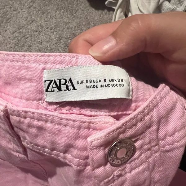 Zara bubblegum pink cargo jeans‎ 6 - Image 9