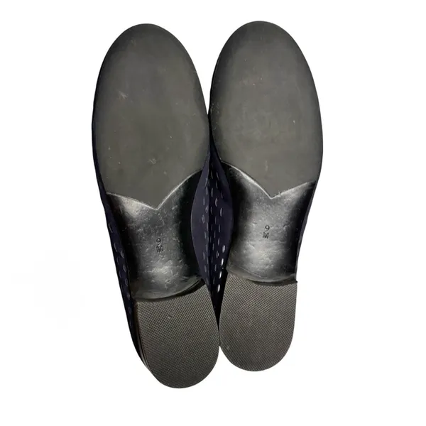 Vaneli Lakona Blue Suede Perforation Flats Size 9 - Image 6
