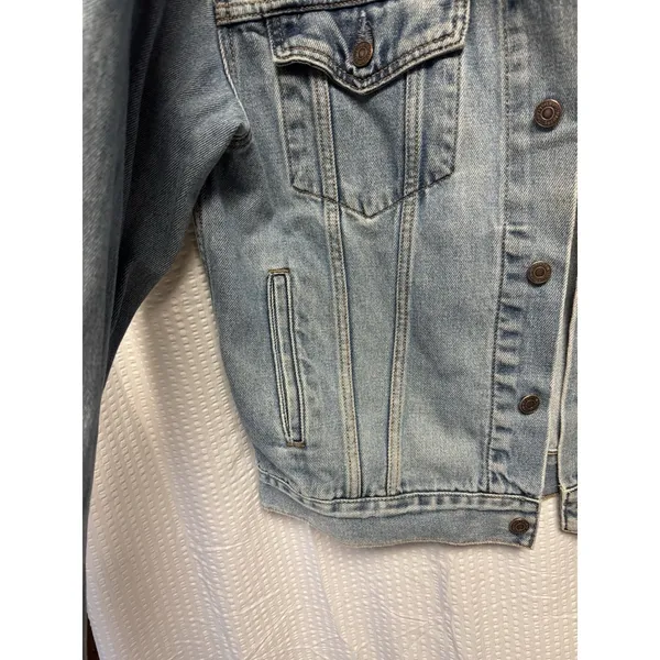 Levi's 70507 Light Wash Denim Trucker Jean Jacket Classic 90s 100% Cotton Medium - Image 4