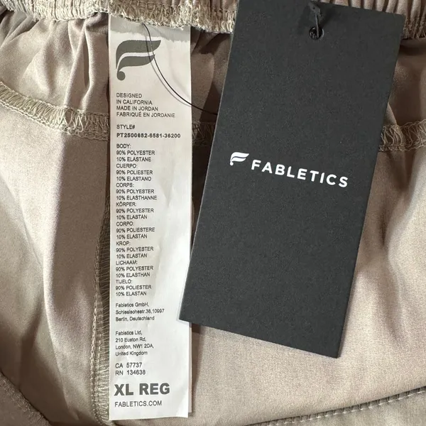 Fabletics X-Large Downtown Wide Leg Pants Wicking Stretch Lightweight Hi-Rise - Image 8