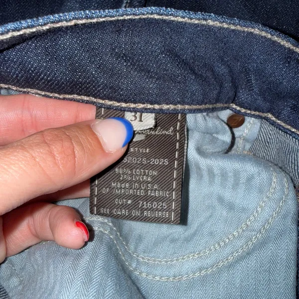 7 For All‎ Mankind Bootcut Jeans Women 31 Dark Wash Excellent Made in USA - Image 5