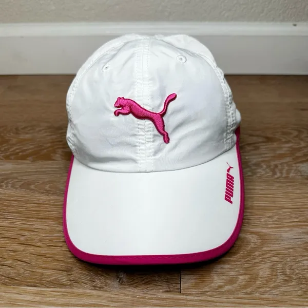 Puma White Pink Performance Athletic Lightweight Women's Cap, OS - Image 6