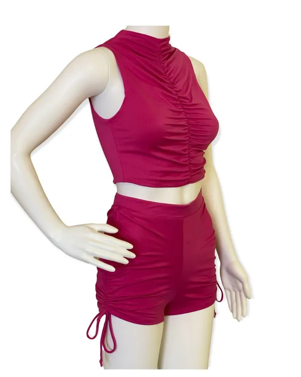 Fuchsia Raspberry Runch Two Piece Set Pink Size XL - Image 5