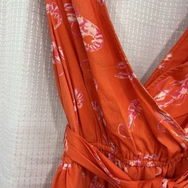 Anthropologie Maeve Wrap Dress Size Medium Petite Mainely Lobster Mini Coastal Summer Boho - Image 4