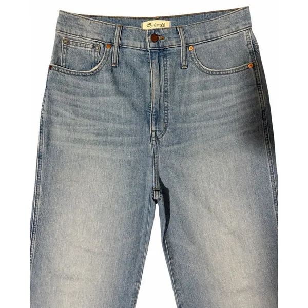 Madewell 11" High Rise‎ Flare Jeans Medium Wash Women's Size 30 - Image 3
